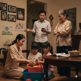 khong khi gia dinh cang thang vi bo me can thiep qua sau chuyen vo toi day con hinh anh 1