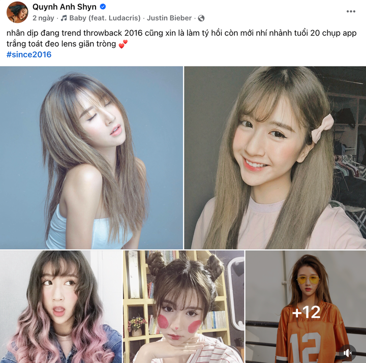 Quỳnh Anh Shyn đăng loạt ảnh nhìn lại 2016.