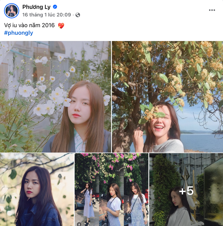 Phương Ly cùng những hình ảnh nàng thơ ngây thơ 1 thập kỷ trước.