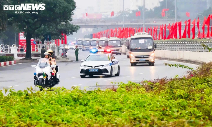 Công an TP Hà Nội điều chỉnh phương án cấm đường phục vụ Đại hội XIV của Đảng.