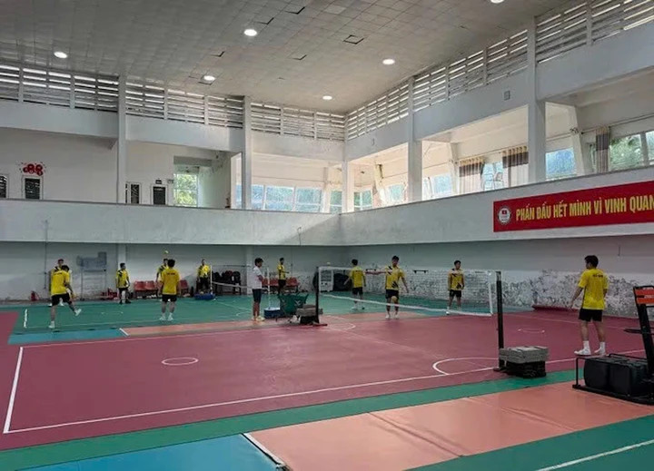 Vận động viên tập luyện tại Trung tâm Đào tạo vận động viên cấp cao Quốc gia. (Ảnh: Minh Minh)