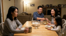 vo cu cua chong thuong xuyen qua nha tham con, an com, tham chi ngu lai hinh anh 1