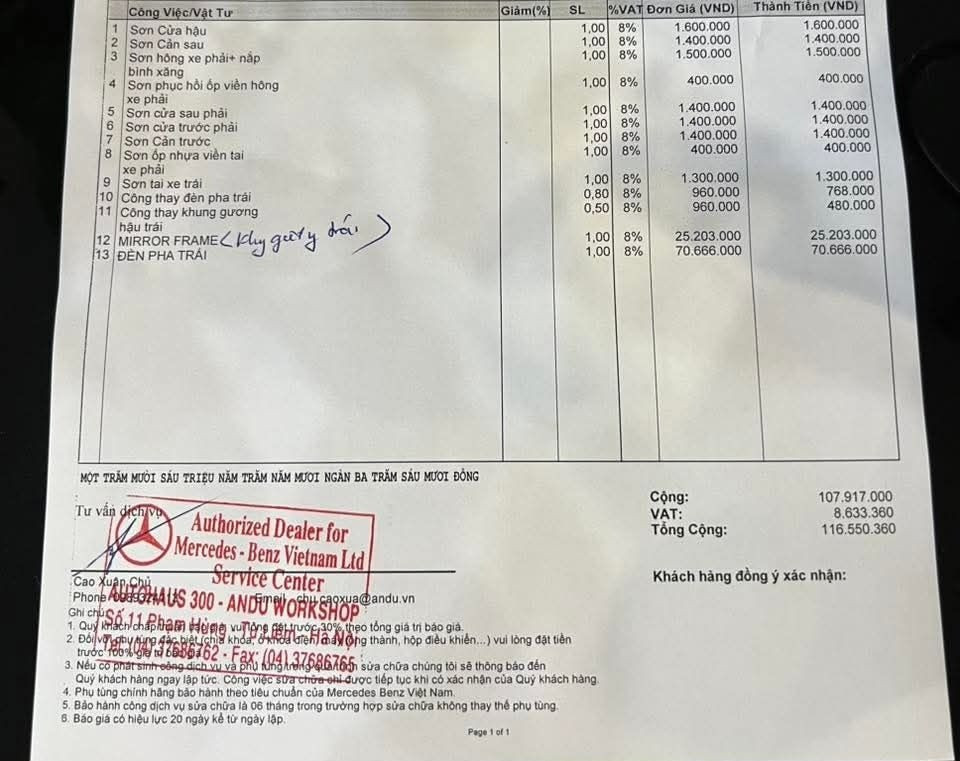 Vụ cào xước xe Mercedes GLC 200 đỗ trước cửa: Bực một phút, 'bóc lịch' như chơi插图3 bao gia Mercedes.jpeg