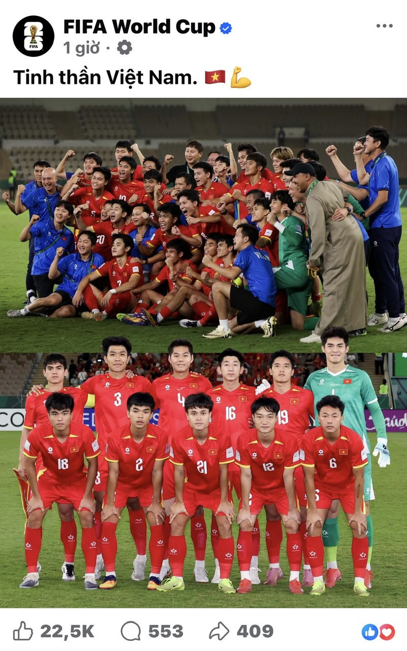 Bốn chữ của FIFA nói trọn ý chí và bản lĩnh U23 Việt Nam插图 u23 viet nam.jpg