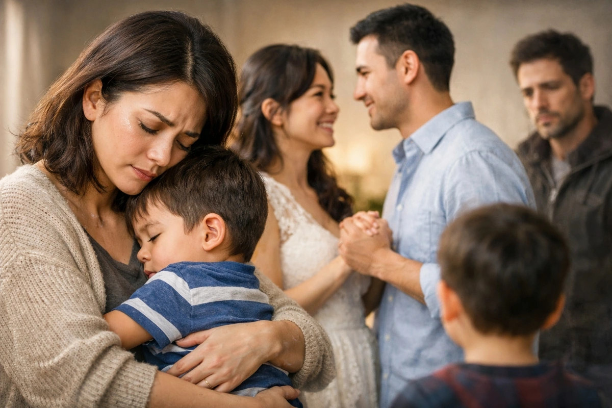 chong sap cuoi khong muon toi dua con rieng 3 tuoi ve song cung hinh anh 1