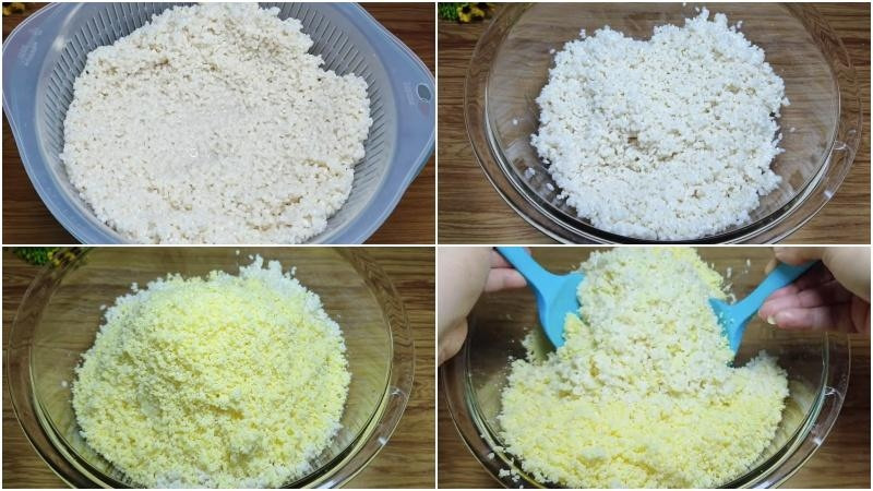 Cách làm bánh chưng cốm dẻo thơm, hấp dẫn độc đáo đón Tết - Ảnh 4.