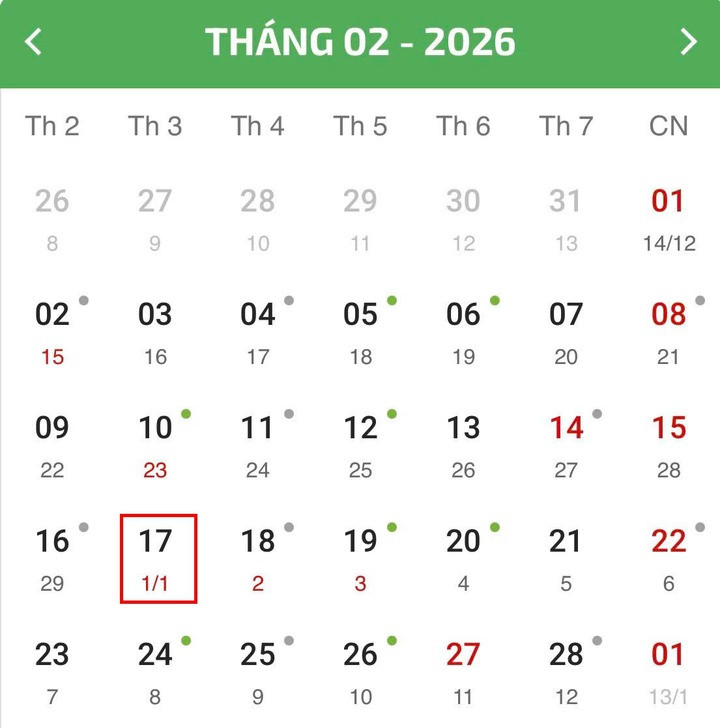 Mùng 1 Tết Bính Ngọ 2026 rơi vào ngày mấy Dương lịch? Cần làm gì, tránh gì để cả năm thuận lợi - Ảnh 1.