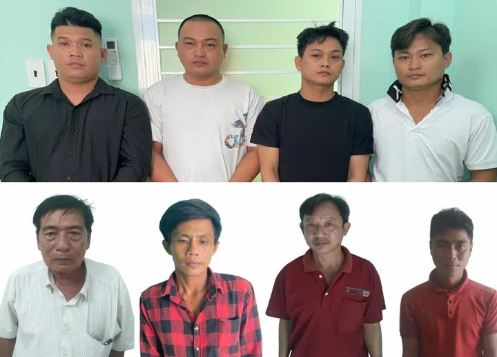 Các bị can tại cơ quan điều tra.