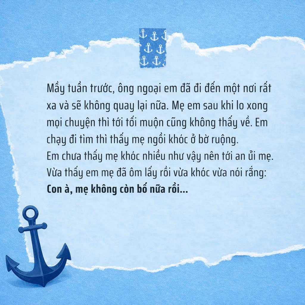 Bài văn 'không còn bố nữa' của cậu bé lớp 2 khiến hàng triệu người bật khóc - Ảnh 2.