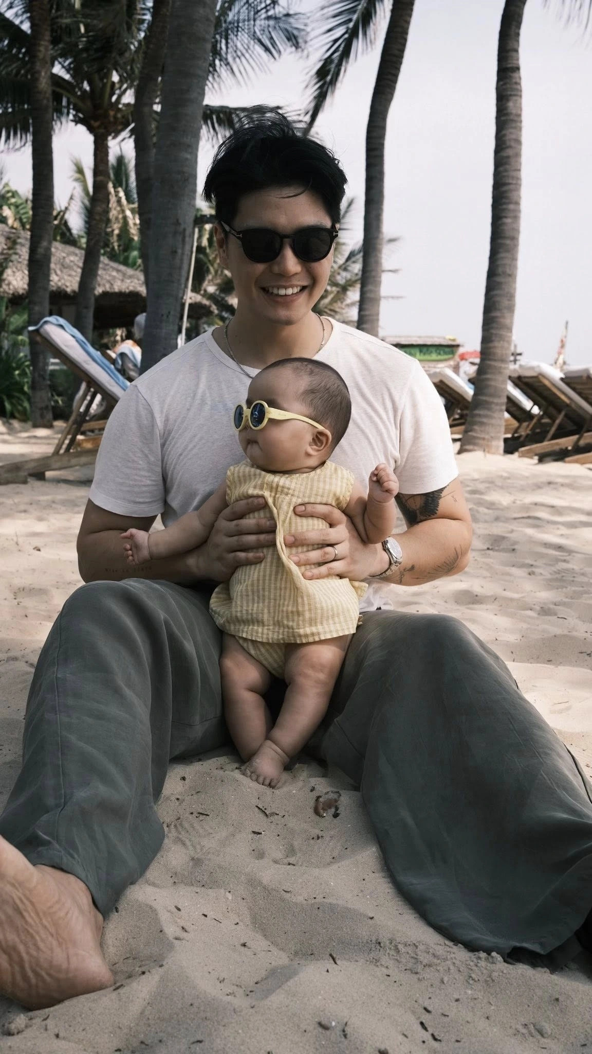 ngo thanh van - huy tran hiem hoi khoe con gai dang yeu hinh anh 1