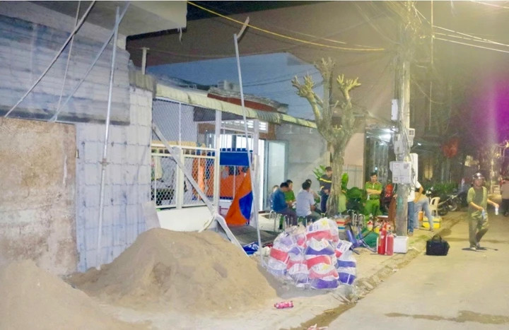 Hiện trường vụ cháy.