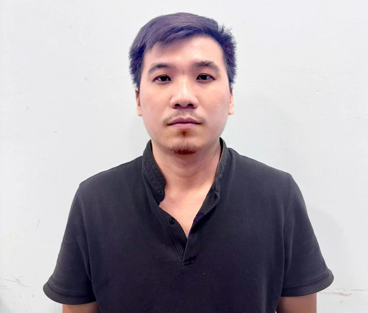 La Thiên Bảo tại cơ quan điều tra. (Ảnh Công an cung cấp)