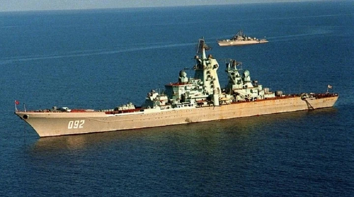 Tàu tuần dương lớp Kirov của Hải quân Nga - Phiên bản gần giống nhất với thiết kế tàu tuần dương lớp Trump. Ảnh Military Watch