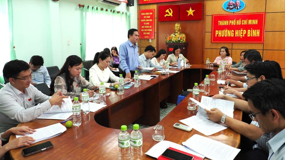 Ban Văn hóa - Xã hội, HĐND TPHCM làm việc với UBND phường Hiệp Bình về quy hoạch mạng lưới giáo dục