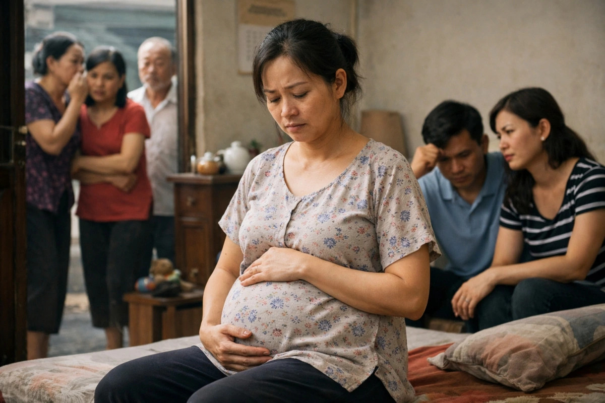 giup viec bat ngo mang bau, toi met moi vi loi dam tieu cua hang xom hinh anh 1