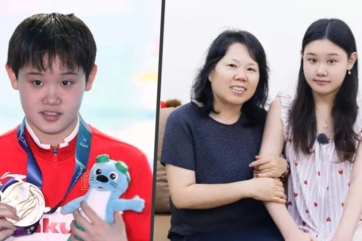 Dù con gái vô địch Olympic, mẹ Trương Gia Tề vẫn không hài lòng.
