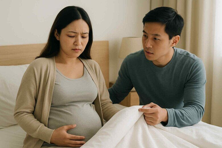 Mang bầu nửa đêm nghe chồng gọi “vợ ơi” trong nhà tắm, vừa đẩy cửa vào tôi đứng không vững插图