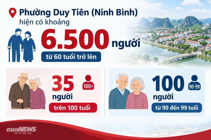 Thống kê số lượng người cao tuổi tại phường Duy Tiên (Ninh Bình). Ảnh minh họa AI