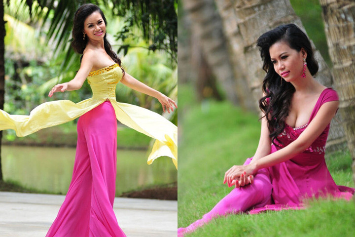 Á hậu Ngọc Bích trước khi rời showbiz nhiều năm qua.