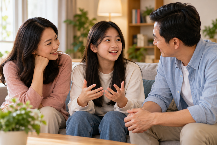 Theo chuyên gia, cha mẹ cần nhận diện những mô thức kiểm soát, áp đặt của bản là từ những tổn thương trong quá khứ và kết nối cởi mở, lắng nghe hơn với con. (Ảnh minh họa)