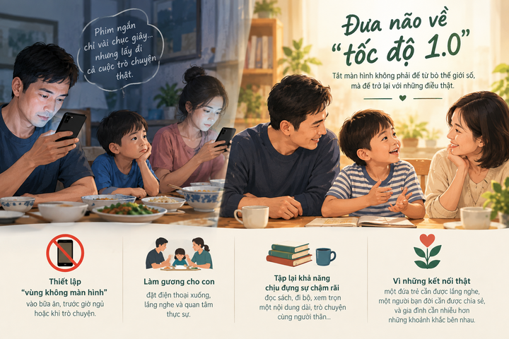Đi bộ, đọc sách để đưa não về “tốc độ 1.0” (Ảnh minh họa)