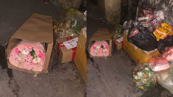 Cảnh những bó hoa đẹp bị vứt bãi rác sau 20/10 gây tranh cãi về sự lãng phí插图 Cảnh những bó hoa đẹp bị vứt bãi rác sau 20/10 gây tranh cãi về sự lãng phí - 1