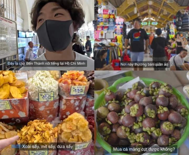 Nam ca sĩ từng có dịp khám phá chợ Bến Thành.