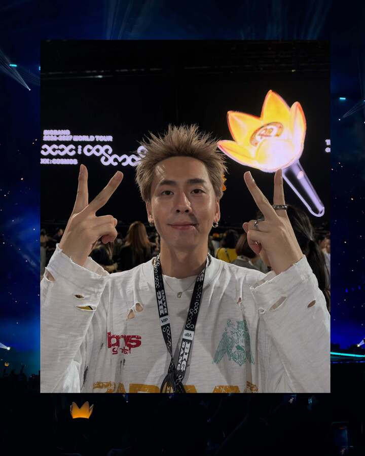 Rapper Osad chia sẻ hình ảnh đi xem concert BIGBANG.