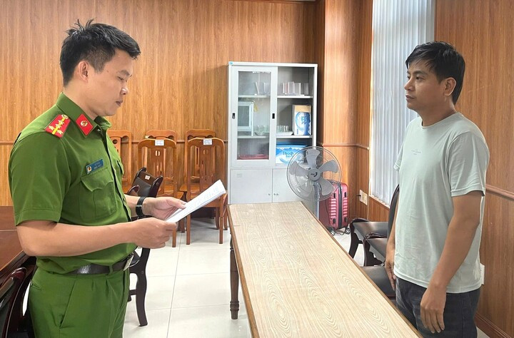 Trần Hoàng Vĩnh Tú bị khởi tố. (Ảnh: C.A)