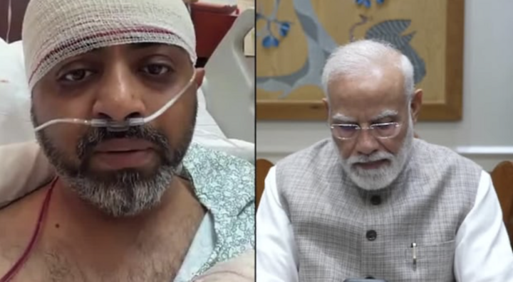 Phi công bị tấn công đã có cuộc nói chuyện qua điện thoại với Thủ tướng Ấn Độ Modi.