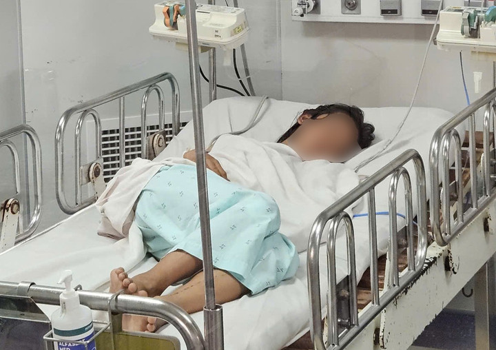 Bệnh nhân mắc não mô cầu tại Bệnh viện Bệnh Nhiệt đới. (Ảnh: BVCC)