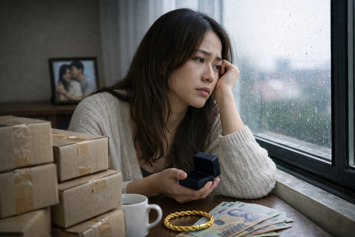 Trót bán lắc vàng 5 chỉ cầu hôn của người yêu cũ, tôi áy náy khi có người mới插图 trot ban lac vang 5 chi cau hon cua nguoi yeu cu, toi ay nay khi co nguoi moi hinh anh 1