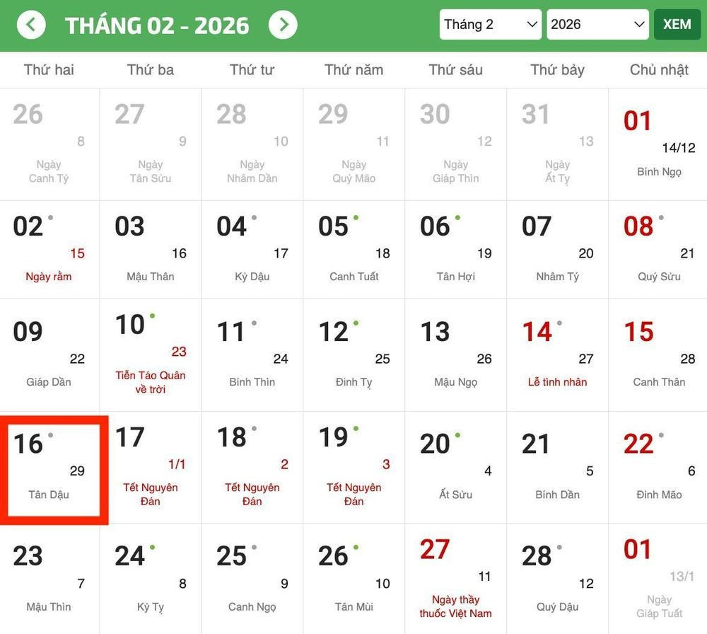 Vì sao đến Tết Nguyên đán Quý Sửu 2033 ngày 30 tháng Chạp mới xuất hiện trở lại? - Ảnh 1.