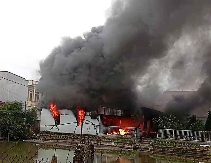 Hiện trường vụ cháy.