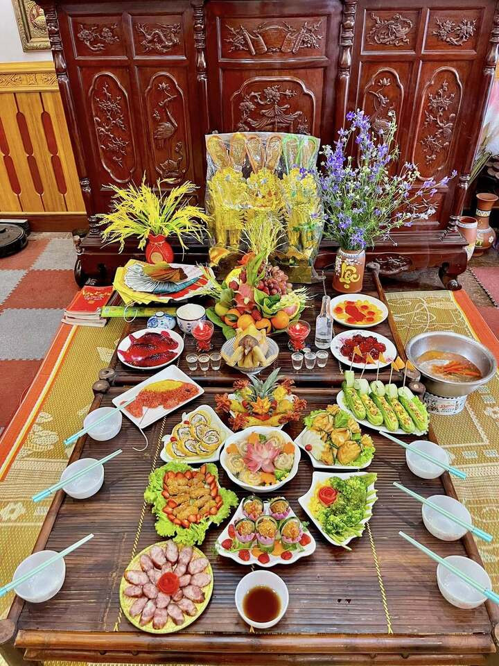 Gợi ý mâm lễ cúng tất niên Tết Bính Ngọ 2026. (Ảnh: Hương Giang)
