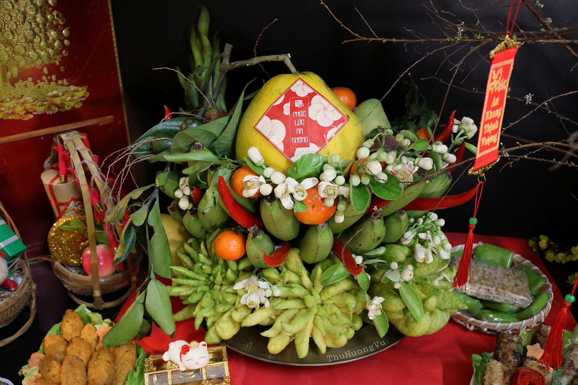 mâm ngũ quả tết