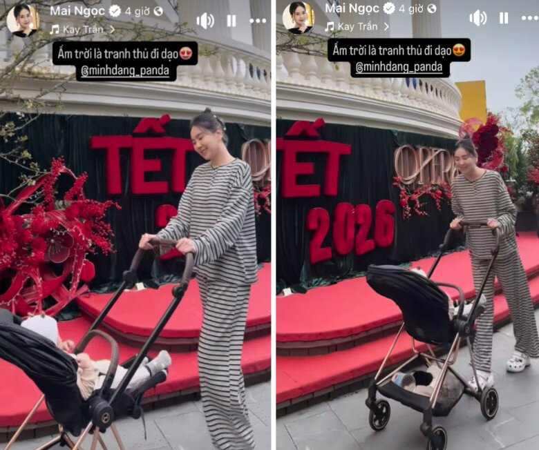 MC Mai Ngọc đón Tết 2026 tại biệt thự nhà chồng hạnh phúc viên mãn - Ảnh 4.