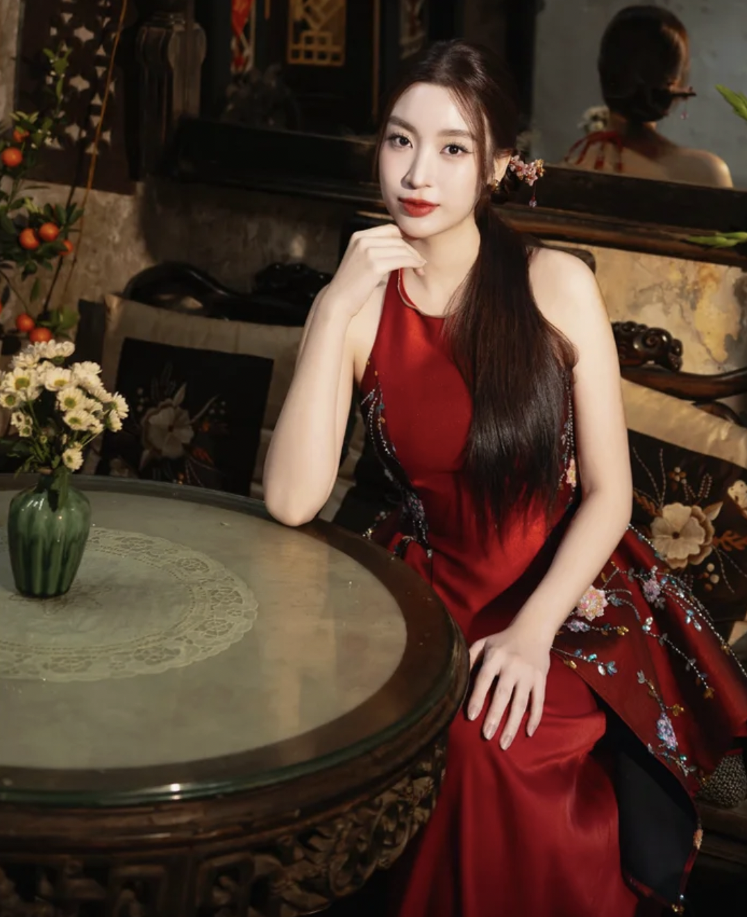 Đỗ Mỹ Linh gây chú ý với khoảnh khắc hạnh phúc bên gia đình ngày Tết 2026 - Ảnh 4.