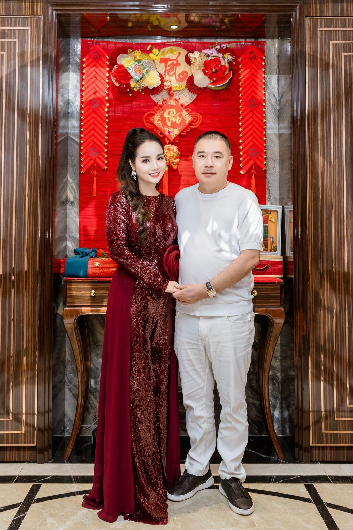 Tết ấm áp trong vòng tay nội – ngoại của gia đình Mai Thu Huyền插图2 Tết ấm áp trong vòng tay nội - ngoại của gia đình Mai Thu Huyền - Ảnh 6.