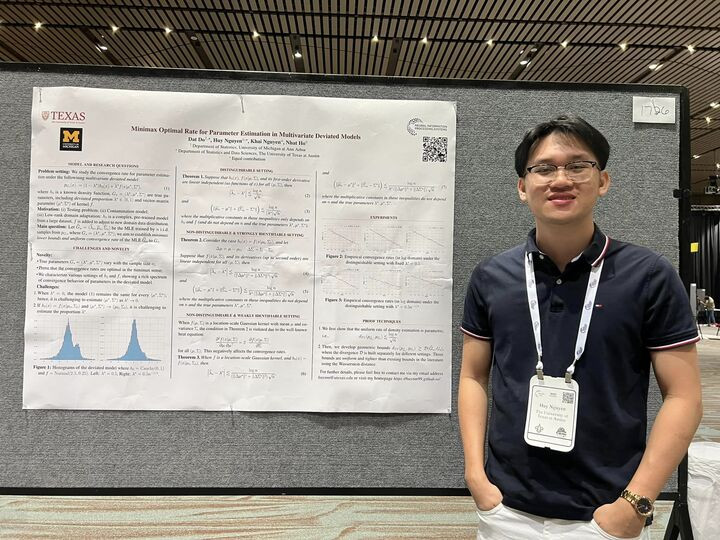 Nguyễn Minh Huy, nghiên cứu sinh tiến sĩ Đại học Texas ở Austin, Mỹ. (Ảnh: Minh Nhật)