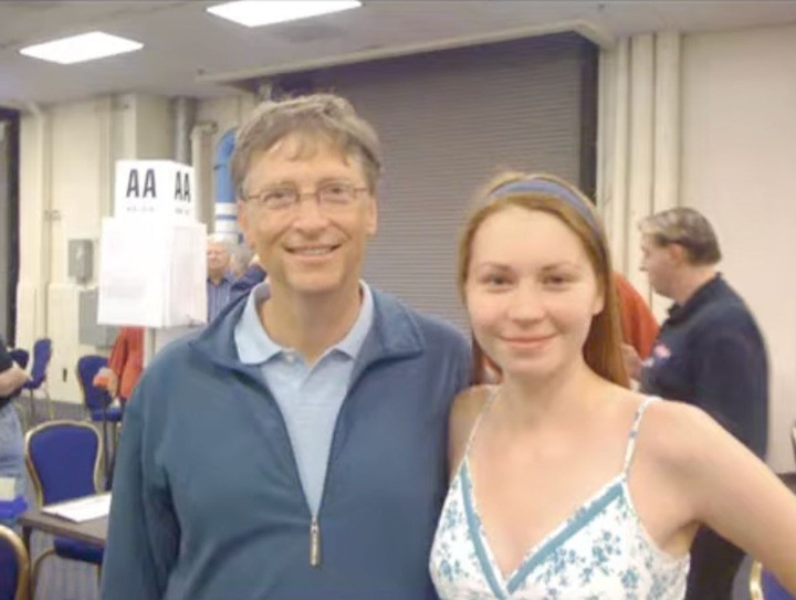 Bill Gates và Mila Antonova.