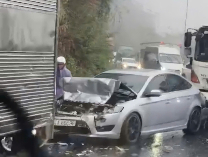 Hiện trường vụ tai nạn. (Ảnh: Người dân cung cấp)