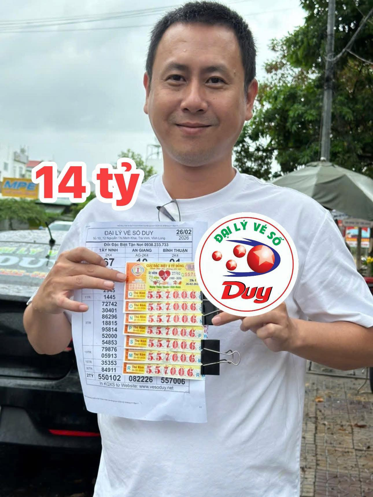 Xổ số miền Nam: Mua vé số ngoài ý muốn nhưng bất ngờ trúng độc đắc 14 tỉ đồng- Ảnh 1.