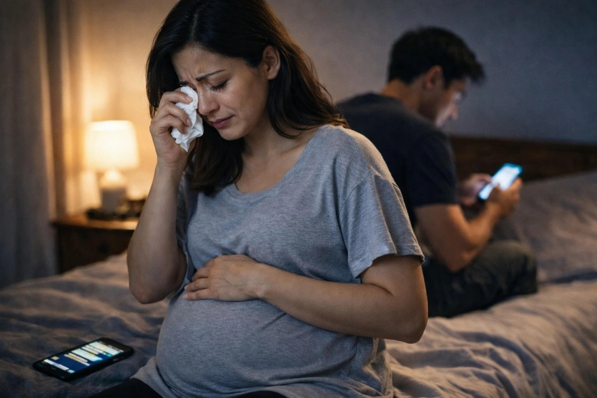 co bau 6 thang, toi chet lang phat hien chong hen di nha nghi voi nguoi khac hinh anh 1