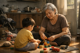 Trẻ nuôi con, già chăm cháu - Ảnh 1.