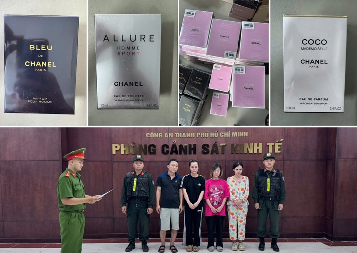 Công an TP.HCM khởi tố 4 người liên quan đường dây buôn bán nước hoa giả nhiều thương hiệu nổi tiếng như Chanel, Versace, Tom Ford… với hơn 10.000 sản phẩm tung ra thị trường.