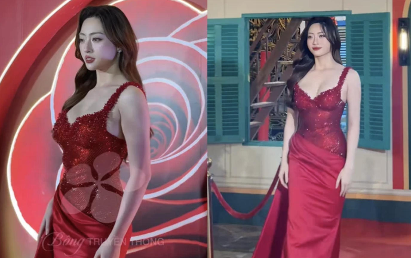 Dấu hiệu tăng cân của Hoa hậu Lương Thùy Linh khiến fan bàn tán - Ảnh 1.