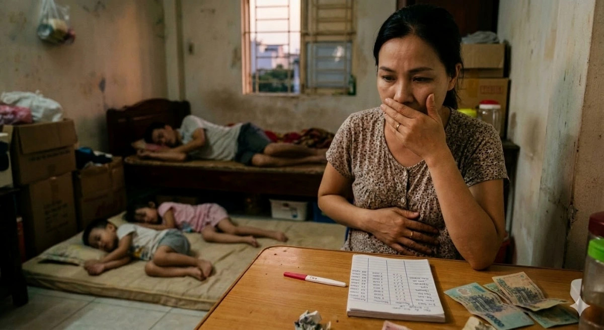 no nan bua vay, nha di thue, toi that long khi biet minh co bau be thu 3 hinh anh 1