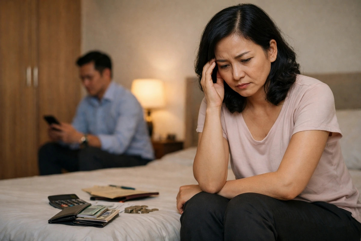 chong tien si dep trai doi xu tot voi ca the gioi nhung xet net, chi ly voi vo hinh anh 1