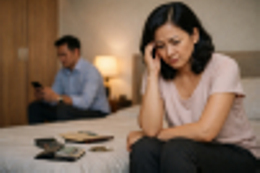 chong tien si dep trai doi xu tot voi ca the gioi nhung xet net, chi ly voi vo hinh anh 1